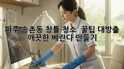 파주 송촌동 창틀 청소 ✨ 꿀팁 대방출! 깨끗한 베란다 만들기 🏡